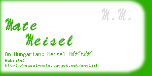 mate meisel business card